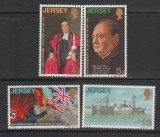 Jersey 1970 - Aniversarea eliberării, Churchill, vapor, serie neuzata