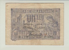 ROMANIA - 1 LEU 1920 , FERDINAND I , B1.166 foto