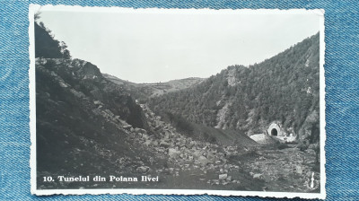 116 - Tunelul din Poiana Ilvei / carte postala tunel cale ferata Bistrita-Nasaud foto