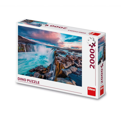 Puzzle Cascada Selfoss, 2000 piese - DINO TOYS foto