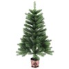 Brad de Crăciun artificial, ace cu aspect natural, 65 cm, verde