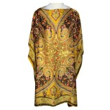 Rochie tip poncho MTF dama, Dacali, galben/rosu, one size