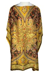 Rochie tip poncho MTF dama, Dacali, galben/rosu, one size