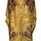 Rochie tip poncho MTF dama, Dacali, galben/rosu, one size