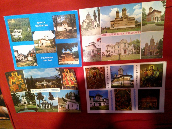 10 Ilustrate Romania - Manastiri si Icoane , format mare