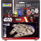 Figurina Kit de Asamblare Star Wars 1/241 Model Set Millennium Falcon 10 cm