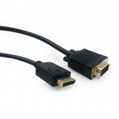 CABLU video GEMBIRD adaptor DisplayPort (T) la VGA (T) 5m rezolutie maxima QXGA (2048 x 1536) la 60Hznegru &amp;amp;quot;CCP-DPM-VGAM-5M&amp;amp;quot; foto