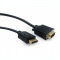 CABLU video GEMBIRD adaptor DisplayPort (T) la VGA (T) 5m rezolutie maxima QXGA (2048 x 1536) la 60Hznegru &amp;quot;CCP-DPM-VGAM-5M&amp;quot;