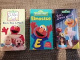 Lot 3 casete VHS - SESAME STREET - Limba Engleza, Caseta video, Altele