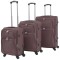 vidaXL Set trolere din material textil, 3 piese, cafeniu