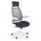 Scaun directorial HM Franklin, Mesh, Ergonomic, Inaltime ajustabila, Mecanism balansare, Mecanism Multiblock, Cu tetiera, 136 kg, 124x60x65 cm, Gri