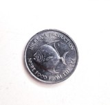 Moneda aluminiu SINGAPORE 5 Cents 1971 FAO _ km # 8 _ tiraj mic, Asia