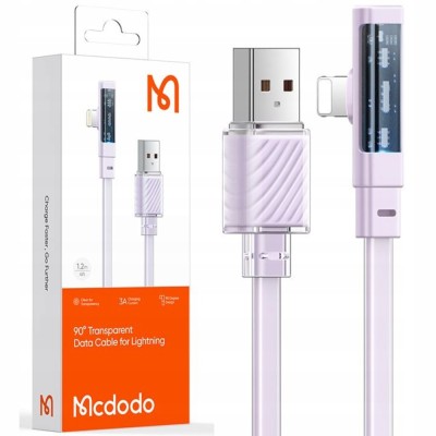 Cablu Pentru Iphone, Angular, Puternic, Super-Rapid, Mcdodo, 36W, 1.8M, Violet foto