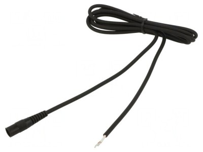 Cablu Alimentare DC 5,5/2,1 Negru 1,5m 1x0,75mm2 foto