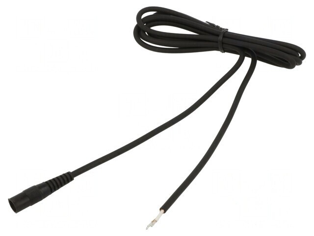Cablu Alimentare DC 5,5/2,1 Negru 1,5m 1x0,75mm2