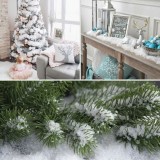 Zăpadă Artificială Decorativă de Crăciun, Alb, Capacitate 500g, Oem