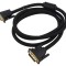 Cablu DVI-D 1.5m PVC Textilă