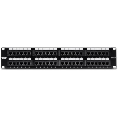 Patch Panel 48 porturi RJ45 UTP 19&amp;#039;, Cat5/5e - TRENDnet TC-P48C5E foto
