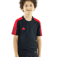 Tricou fotbal copii Adidas Tiro JR Negru Roz