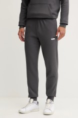 Puma pantaloni de trening culoarea gri, cu imprimeu, 684713