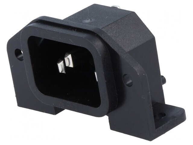 Conector Alimentare AC 10A 250V IEC 60320 THT