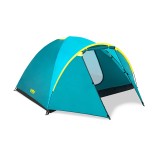 Cort camping Pavillo active ridge Bestway, 210/100 x 240 x 130 cm, poliester, 4 persoane, Albastru/Galben