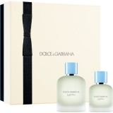Dolce&amp;Gabbana Light Blue Pour Homme EDT Duo Gift Set NEW set cadou pentru bărbați