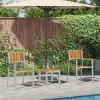 VidaXL Setdediningpentrugrădină 3 pcs Maro Lemn masiv de acacie 3334841