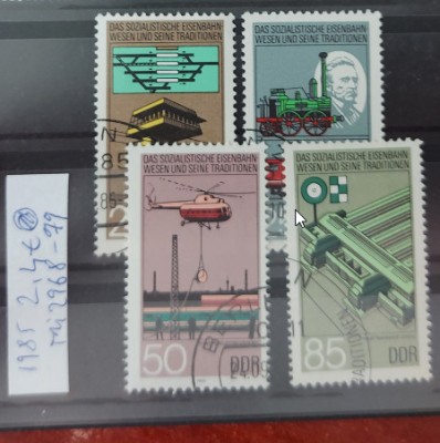 TS21 - Timbre serie DDR 1985 Mi 2968-79 foto