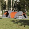 Gossi cort de camping pentru 5 persoane, gri/portocaliu, impermeabil