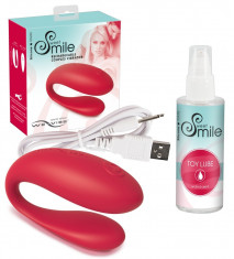 Oferta Set Vibrator WeVibe Rosu Editie Speciala, Smile + Sweet Smile Toy Lube 100 ml foto