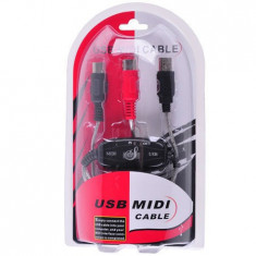 CABLU CONVERTOR USB MIDI IN OUT foto