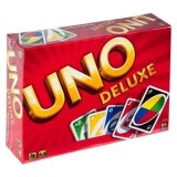 Joc de societate UNO Deluxe cu suport pentru cărți, 2-10 jucători, 7+ ani, CMCLASS