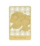 Card metalic auriu portofel Musca pe Maimuta pe Cal 2026 GOBI&reg; feng shui Pentru