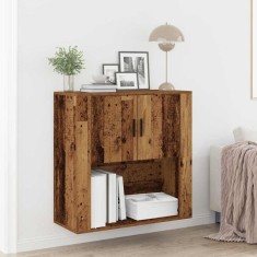 vidaXL Dulap de perete cu ușă Lemn vechi 80 x 33 x 80 cm Lemn compozit