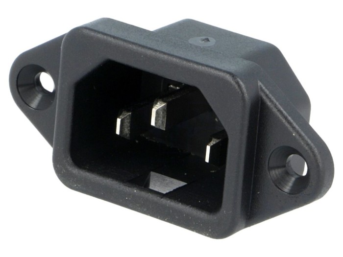Conector alimentare AC C14 V-lock 10A