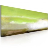 Cumpara ieftin Tablou pictat manual - Hand made painting &ndash; Sea foam 100x40 cm