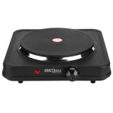 Plita electrica portabila neagra, 2000W, 185 mm, Kraft
