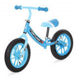 Bicicleta de echilibru Lorelli, Fortuna Air, 2-5 Ani, 12 inch, anvelope cu camera, jante cu leduri, Light &amp; Dark Blue
