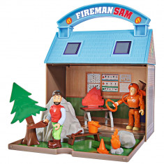 Jucarie Simba Statie montana Mountain Activity Centre Fireman Sam Bergstation cu 2 figurine si accesorii foto