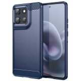 Husa Motorola Moto G86 Asteroid GSM Carbon Silicone, albastru