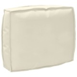 VidaXL Pernă pentru spătar din paleți cu pernă Crem 50 x 40 x 12 cm