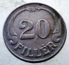 Ungaria 20 Filler 1926, KM# 508, Nichel-Cupru, Moneda Straina