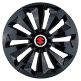 Set 4 capace roti Fox negru R14 Compatibil Cu Suzuki, Autohelix MSA