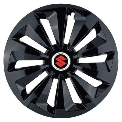 Set 4 capace roti Fox negru R14 Compatibil Cu Suzuki foto