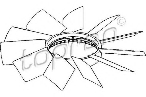 Elice ventilator racire motor BMW Seria 7 (E38) (1994 - 2001) TOPRAN 500 901