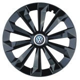 Set 4 capace roti Fame Negru R16 pentru gama auto Volkswagen