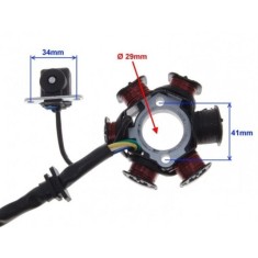 Magnetou Stator Scuter 50cc 150cc 6 Bobine Atv 6 Bobine