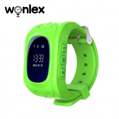 Ceas Smartwatch Pentru Copii Wonlex Q50 cu Functie Telefon, Localizare GPS, SOS - Verde, Cartela SIM Cadou foto