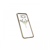 Husa Samsung Galaxy S8 Plus G955 Devia Silicon Iris Champagne Gold (Cristale Swarovski&reg;)